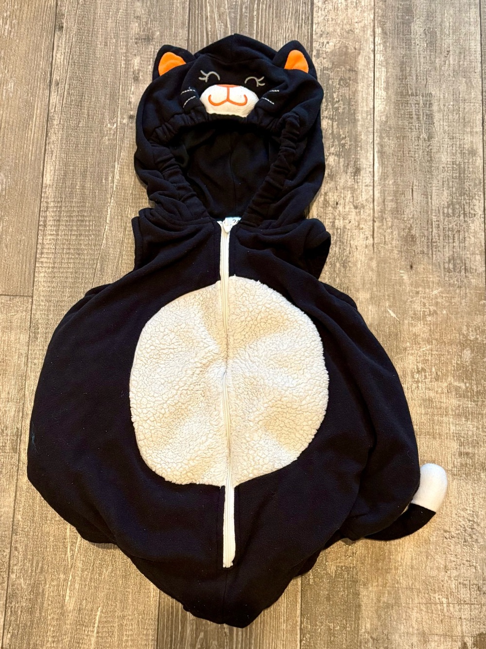 Carter's Black Cat Hooded Fleece Halloween Costume